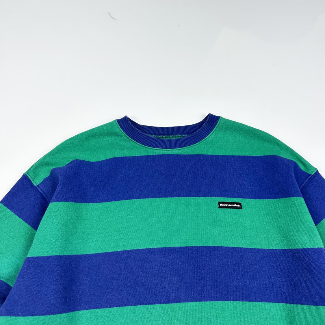 디스이즈네버댓 (디네댓 )스트라이프 크루넥 맨투맨 (실측 M) 상품이미지1