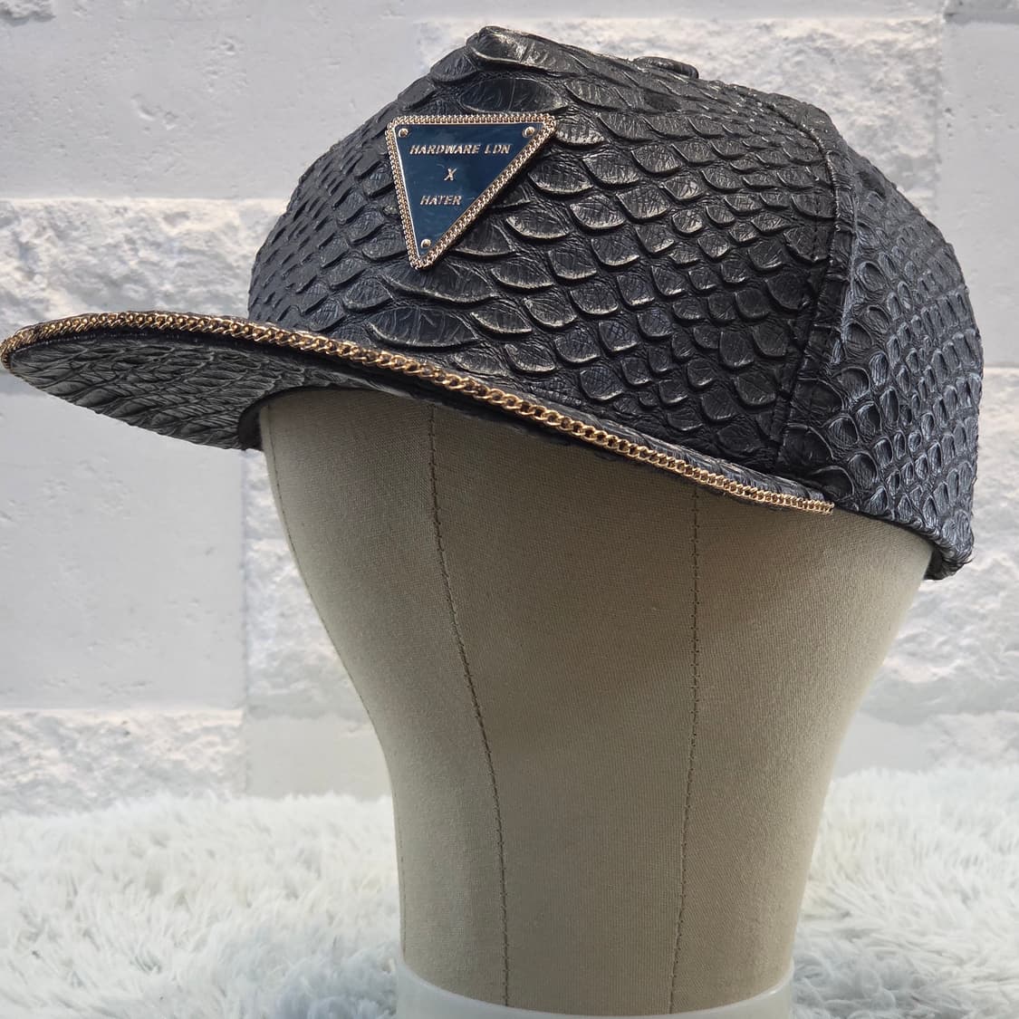 L7-3:헤이터 스냅백 하드웨어 런던 콜라보 블랙 크로커 캡 (56-59 상품이미지5