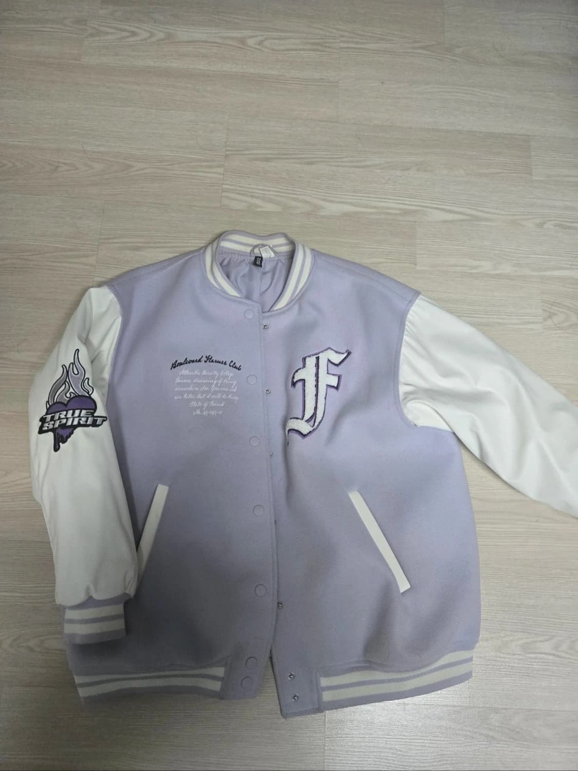 H&M 바시티 자켓 바이올렛 상품이미지1