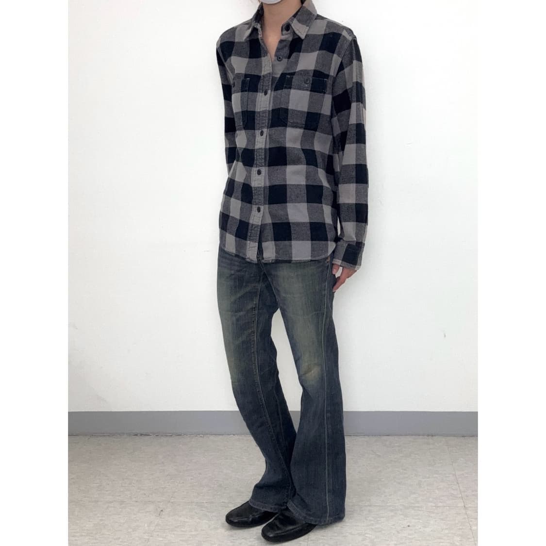 빈티지 로우라이즈 플레어핏 데님 팬츠 상품이미지2