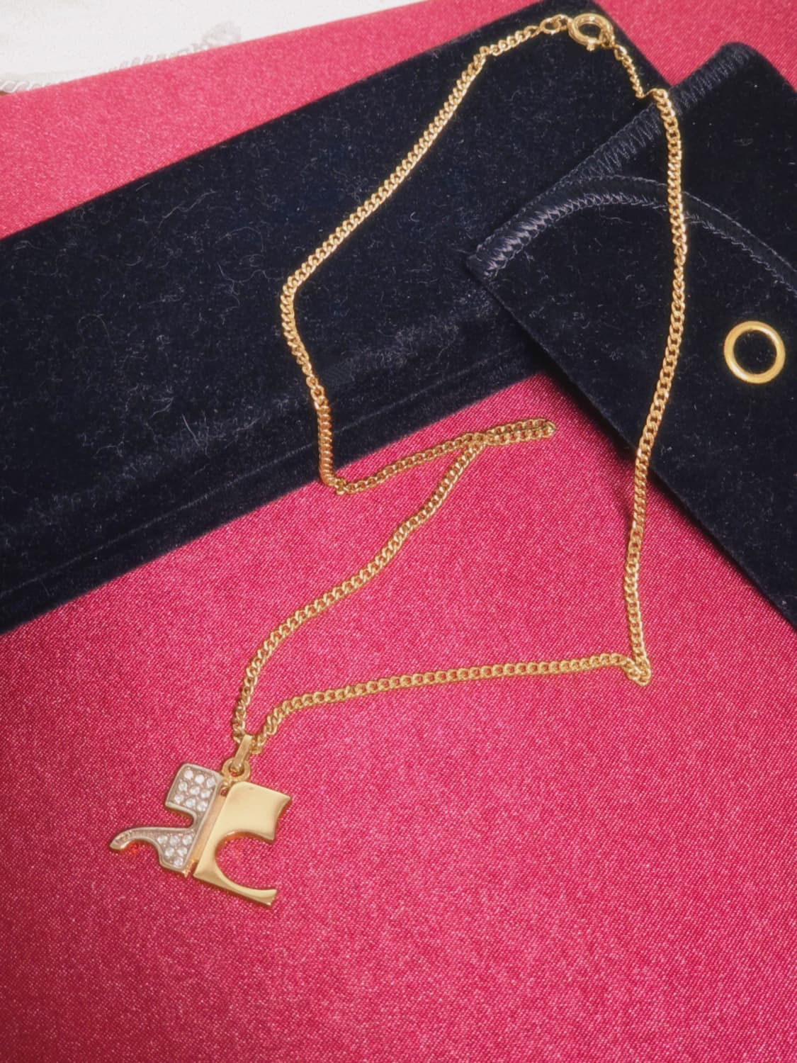 골드 꾸레쥬 목걸이 화이트큐빅 상품이미지1