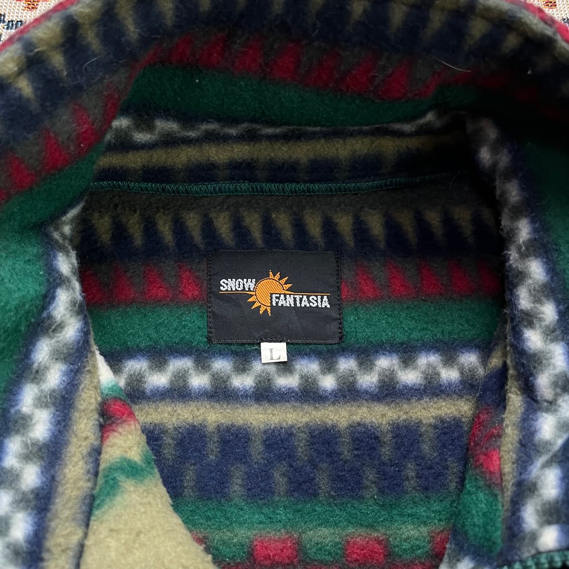 90s SNOW FANTASIA 빈티지 에스닉 플리스 (실측확인) 상품이미지5