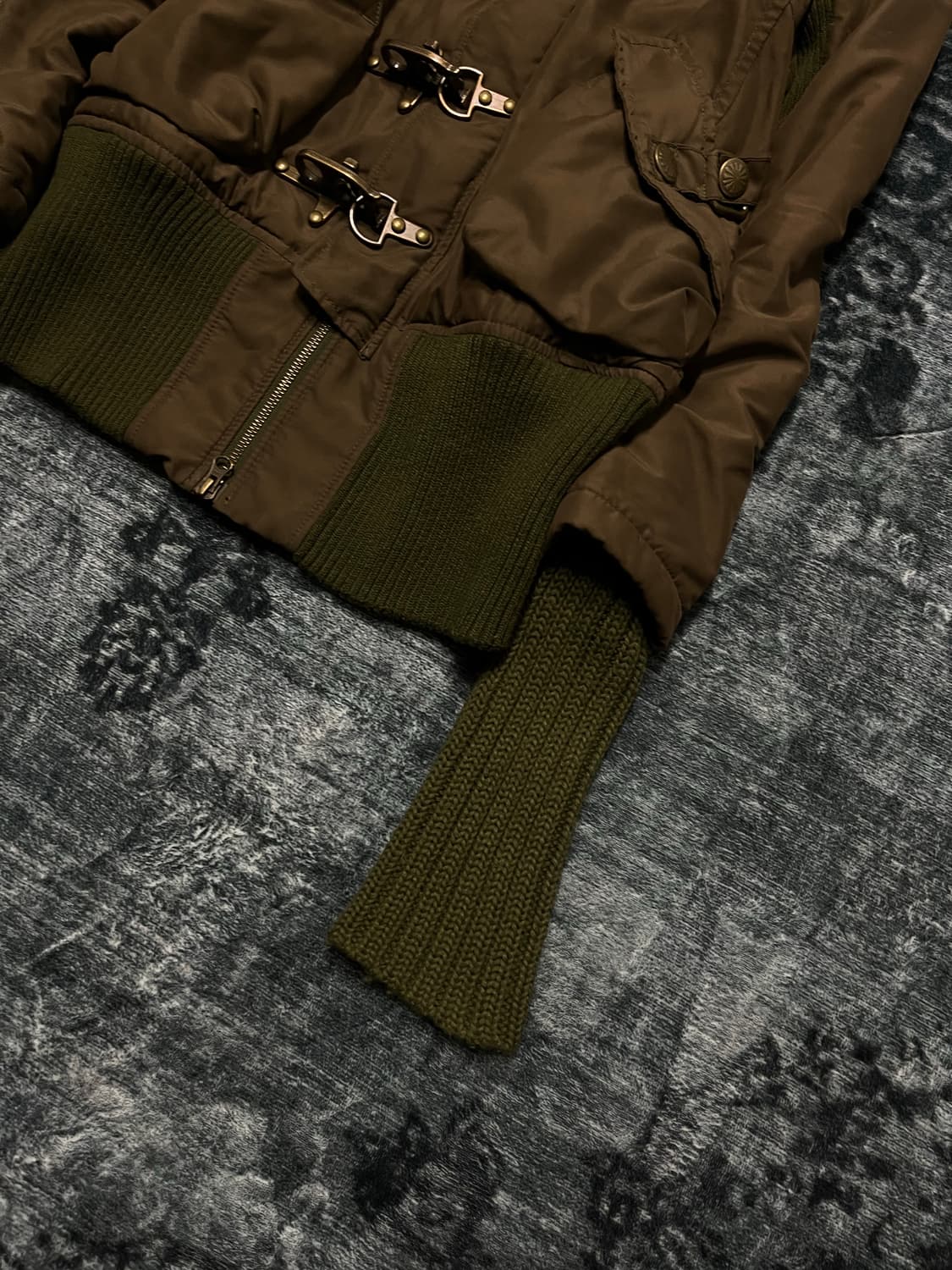 Sly 00s archive trimming fur military ja 상품이미지5