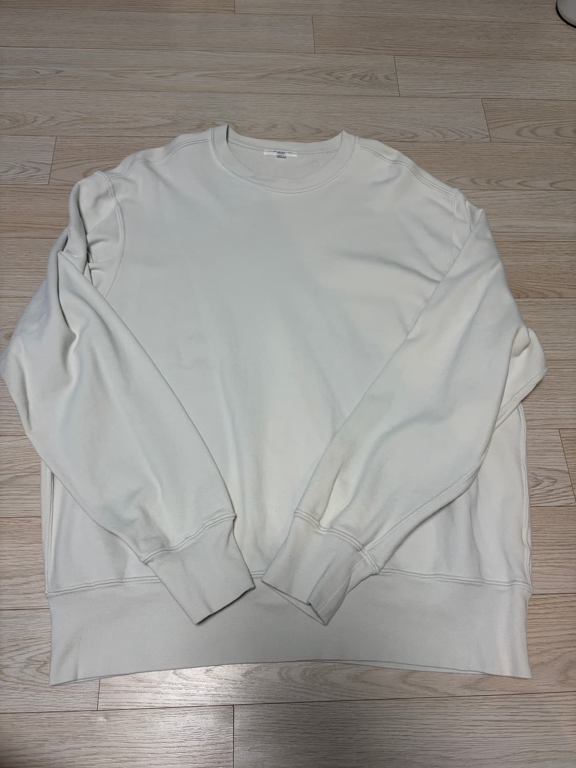 레이디화이트 맨투맨(40사이즈) 상품이미지1