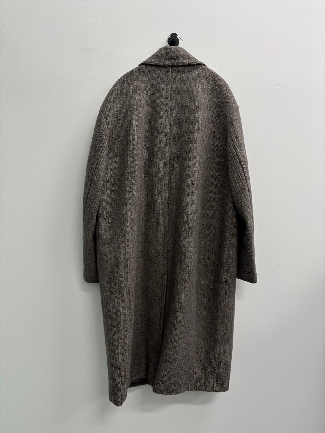 Dunst(던스트) 유니섹스 오버사이즈 더블 울 코트 헤링본 상품이미지4