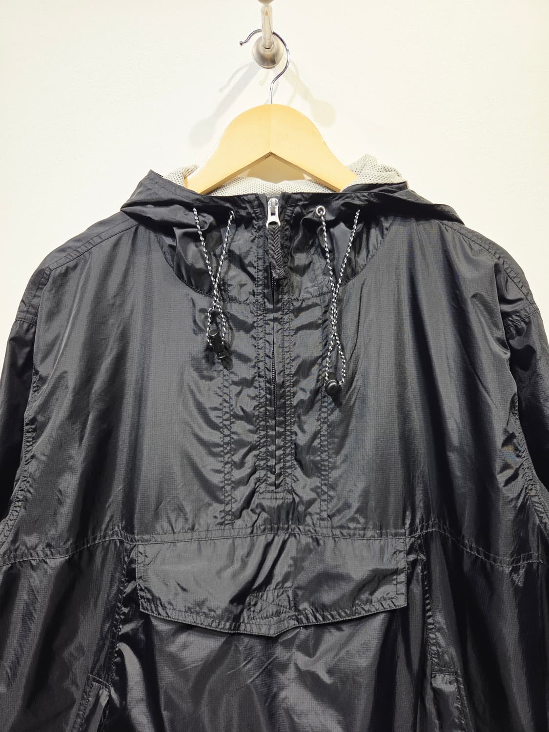 아비렉스(AVIREX) 나일론 하프집업 아노락 블랙 상품이미지3