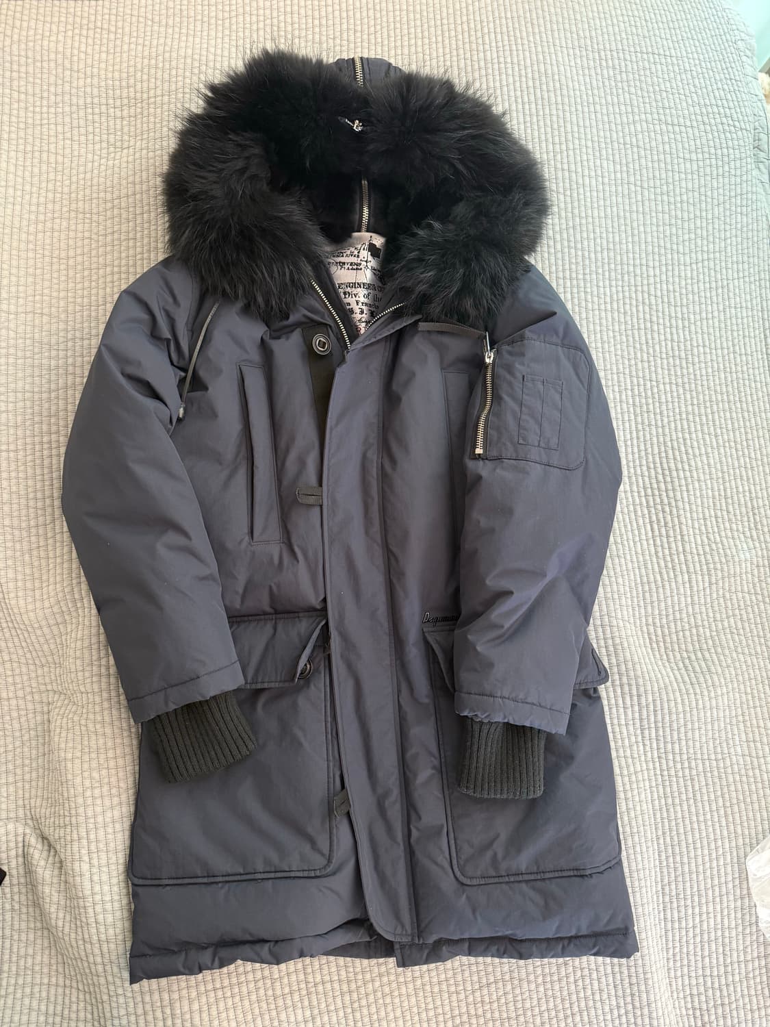 디스퀘어드/퍼 패딩/46(100) 상품이미지1