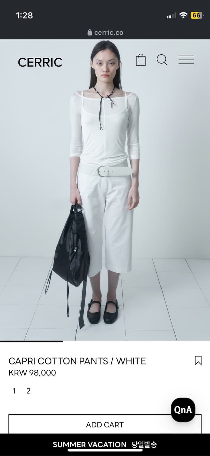 cerric capri cotton pants white 상품이미지1