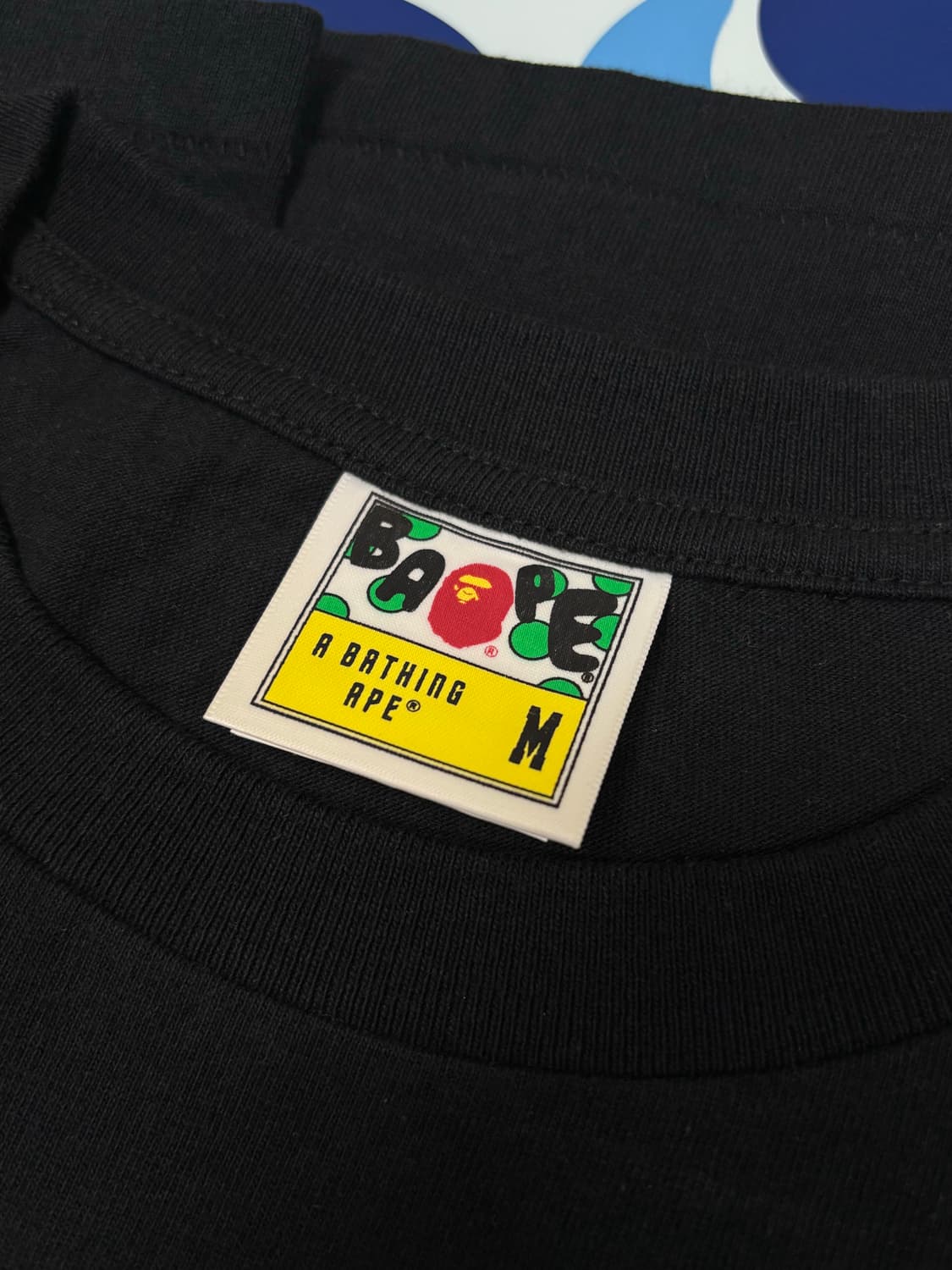 풀박 베이프 반팔 블루 블랙 카모 반팔티 상품이미지4