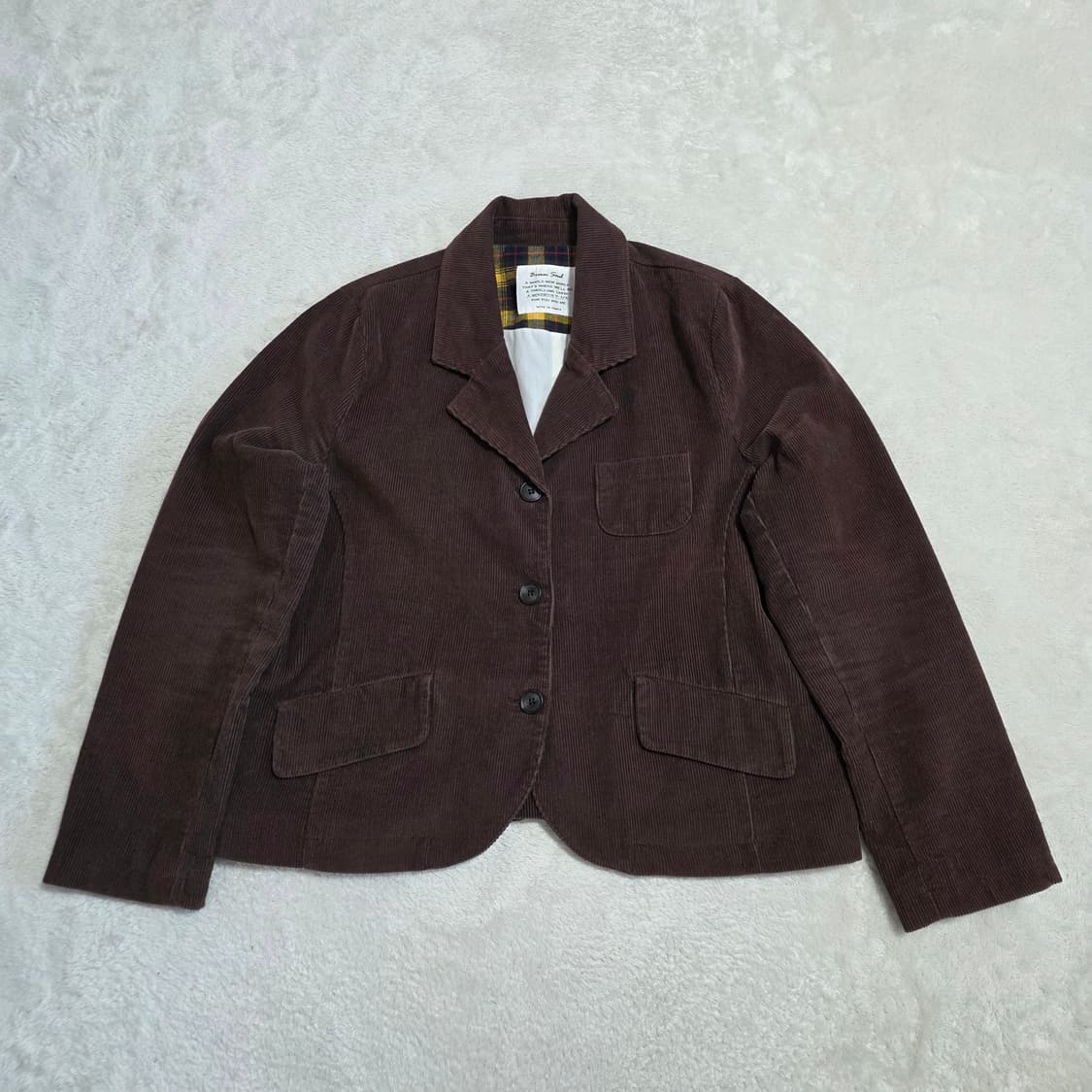 (F)여성 빈티지 브라운 코듀로이 자켓 상품이미지1