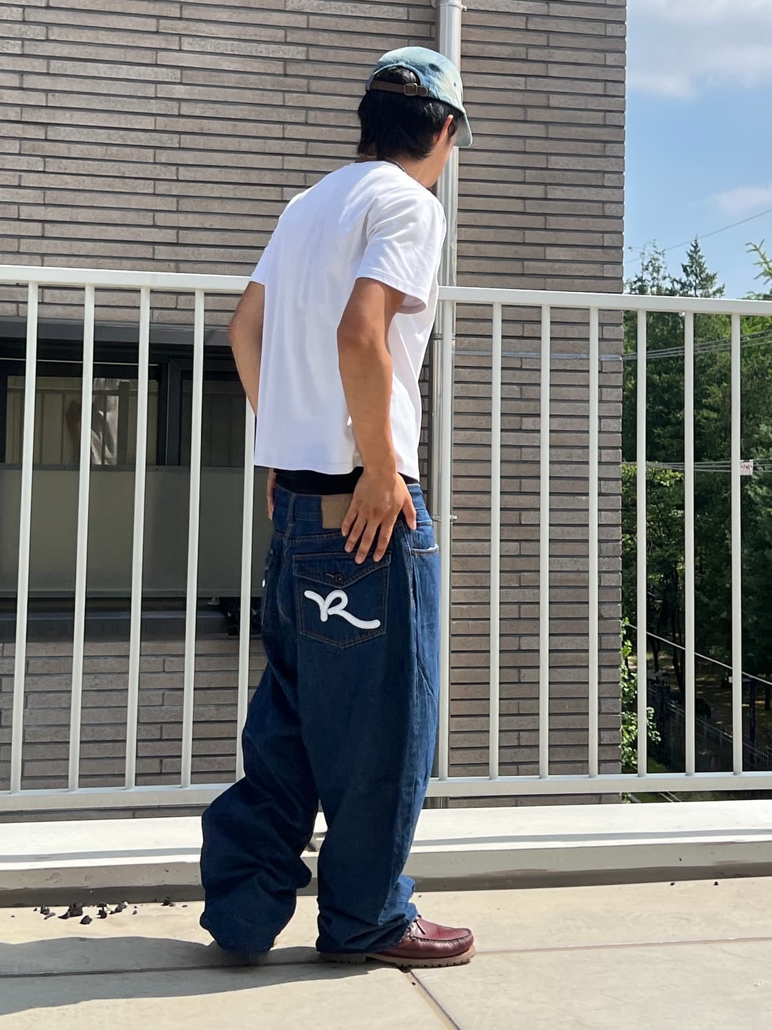 ROCAWEAR 백포켓 자수 힙합팬츠 상품이미지3