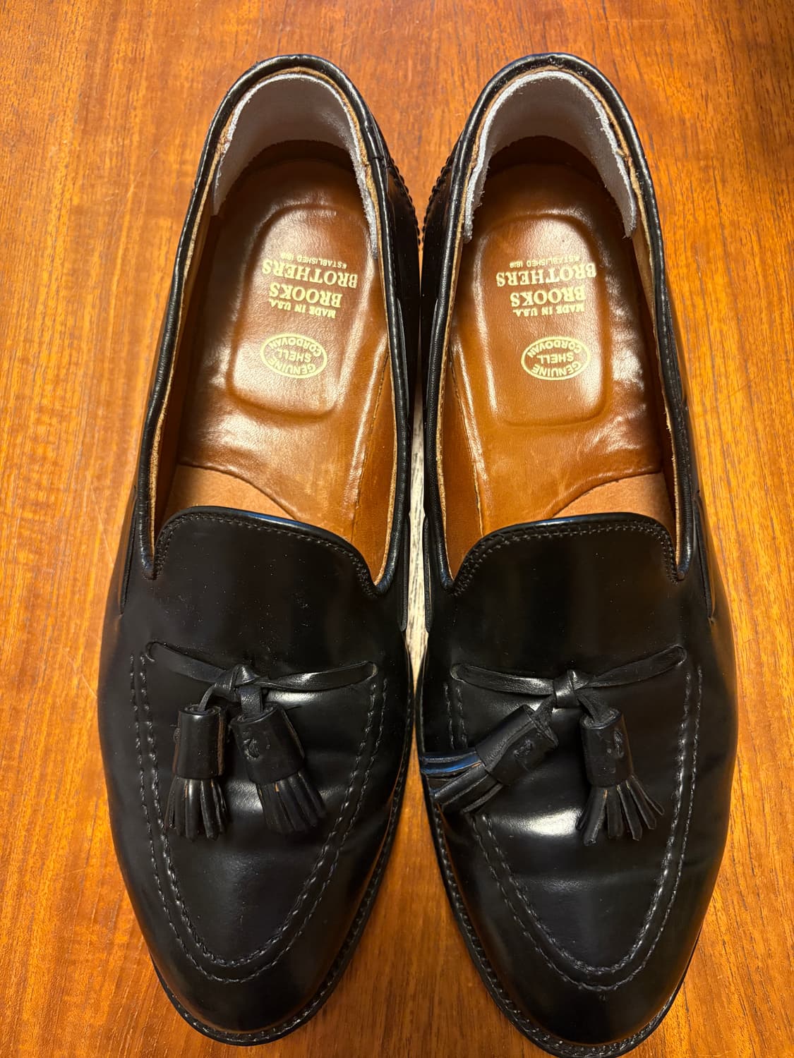 알든 코도반 테슬로퍼 브룩스 브라더스 별주 에버딘 라스트 9.5D 상품이미지2