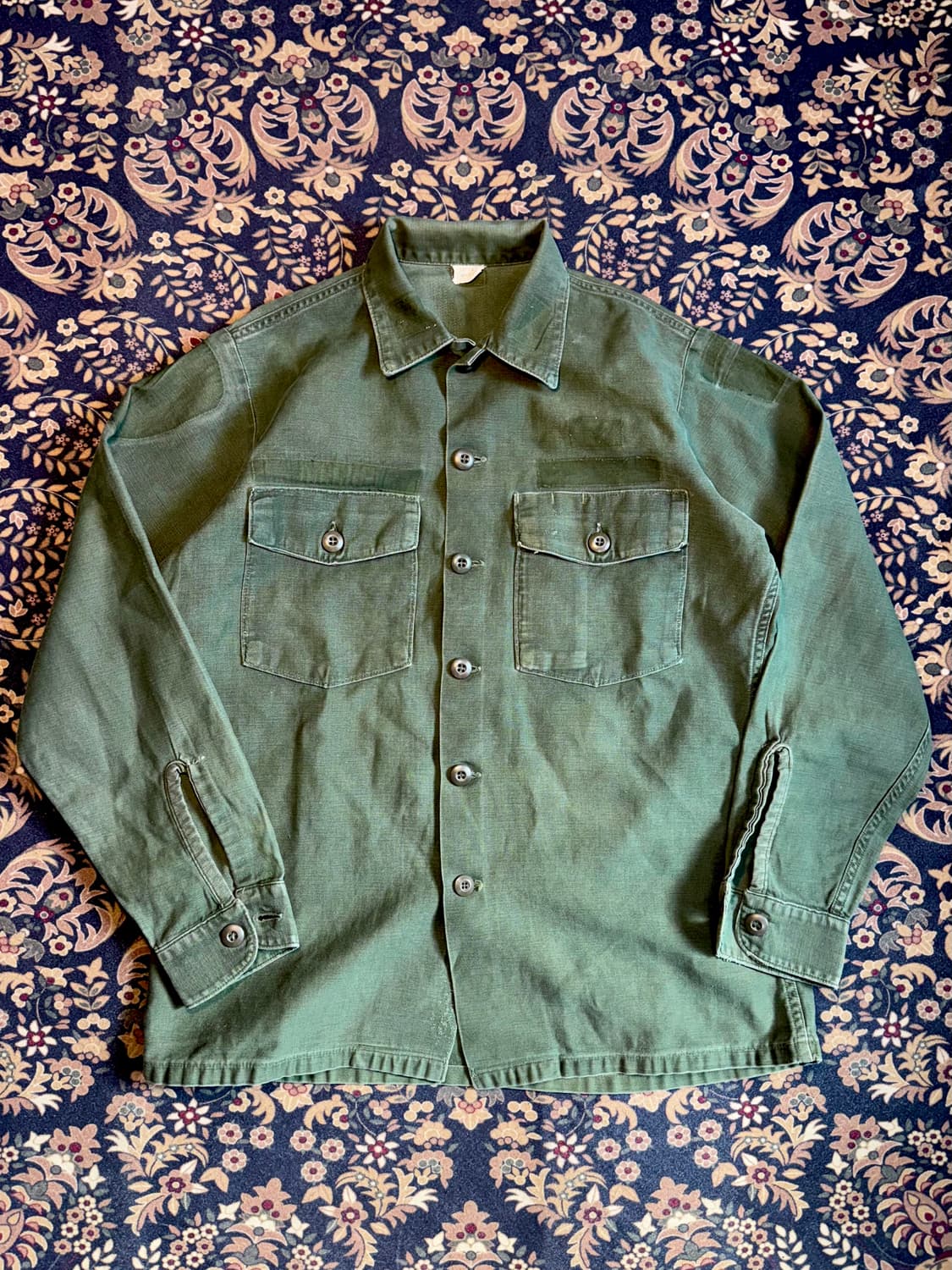 70s US Army OG-107 셔츠 상품이미지1