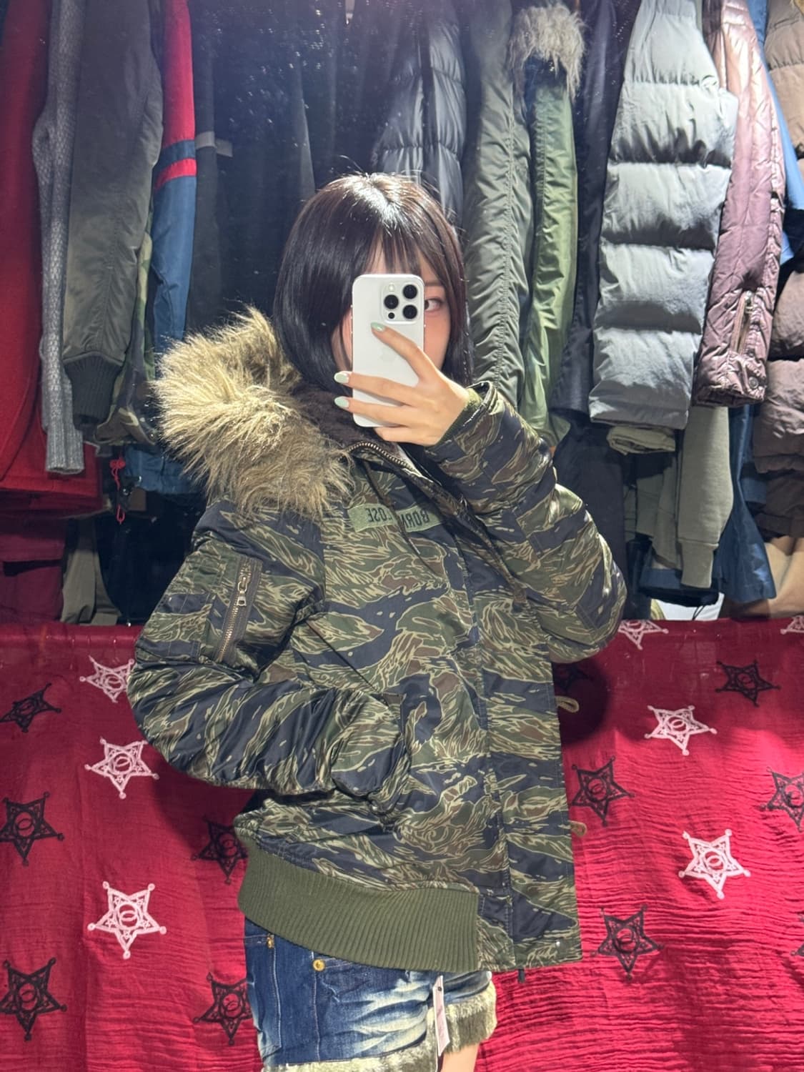 히스테릭글래머 타이거카모 N2B 밀리터리 자켓 상품이미지8