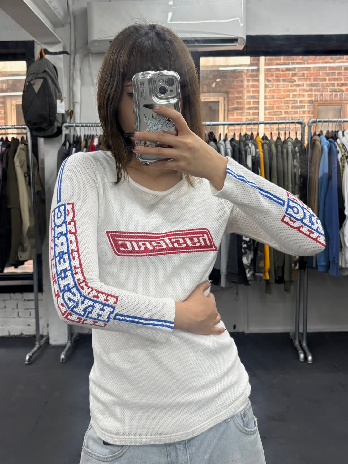 히스테릭 글래머 히스걸 메쉬 롱슬리브  상품이미지4