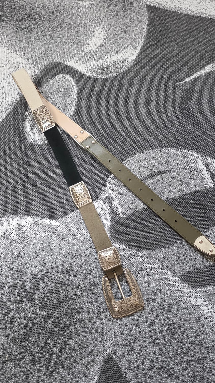 마쥬 maje 빈티지 웨스턴 스타일 벨트 (스웨이드) 상품이미지3