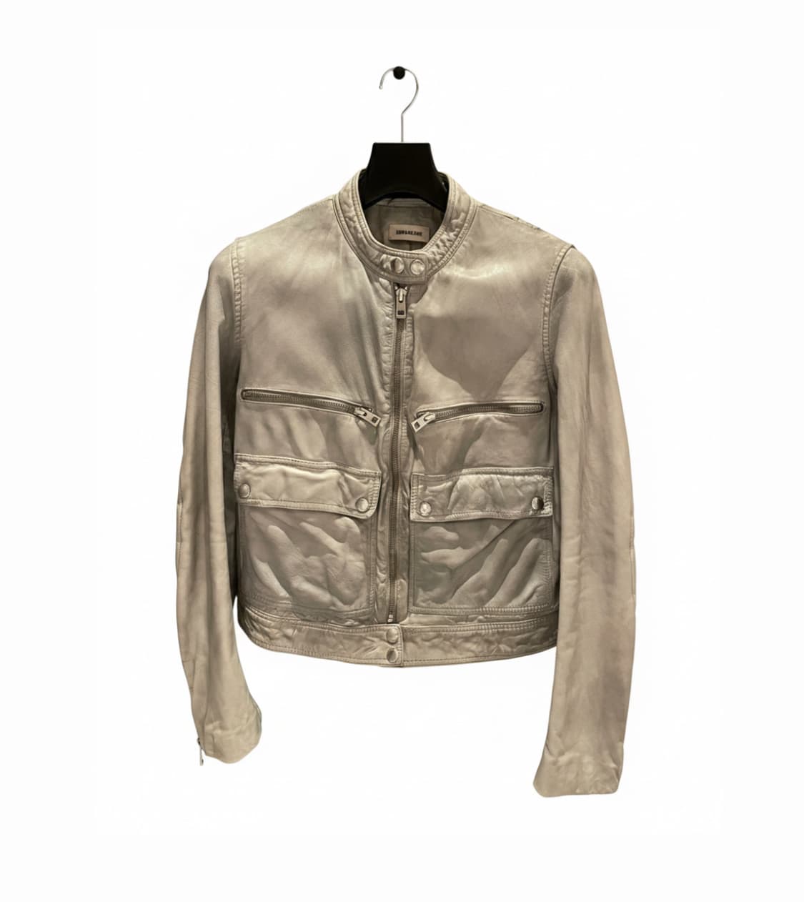 Zadig & Voltaire 자딕앤볼테르 레더자켓 그레이민트 상품이미지1