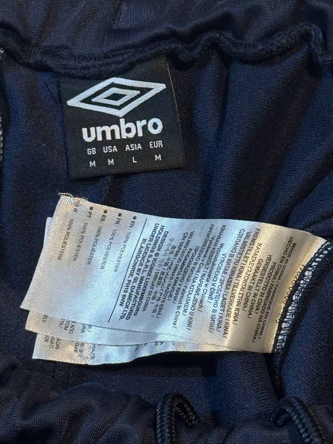 엄브로 UMBRO 올드스쿨 사이드테이프 기능성 트랙팬츠 네이비 상품이미지5