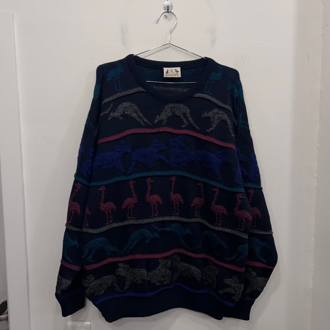 HYSPORT 90s 빈티지 패턴 케이블 니트 상품이미지2