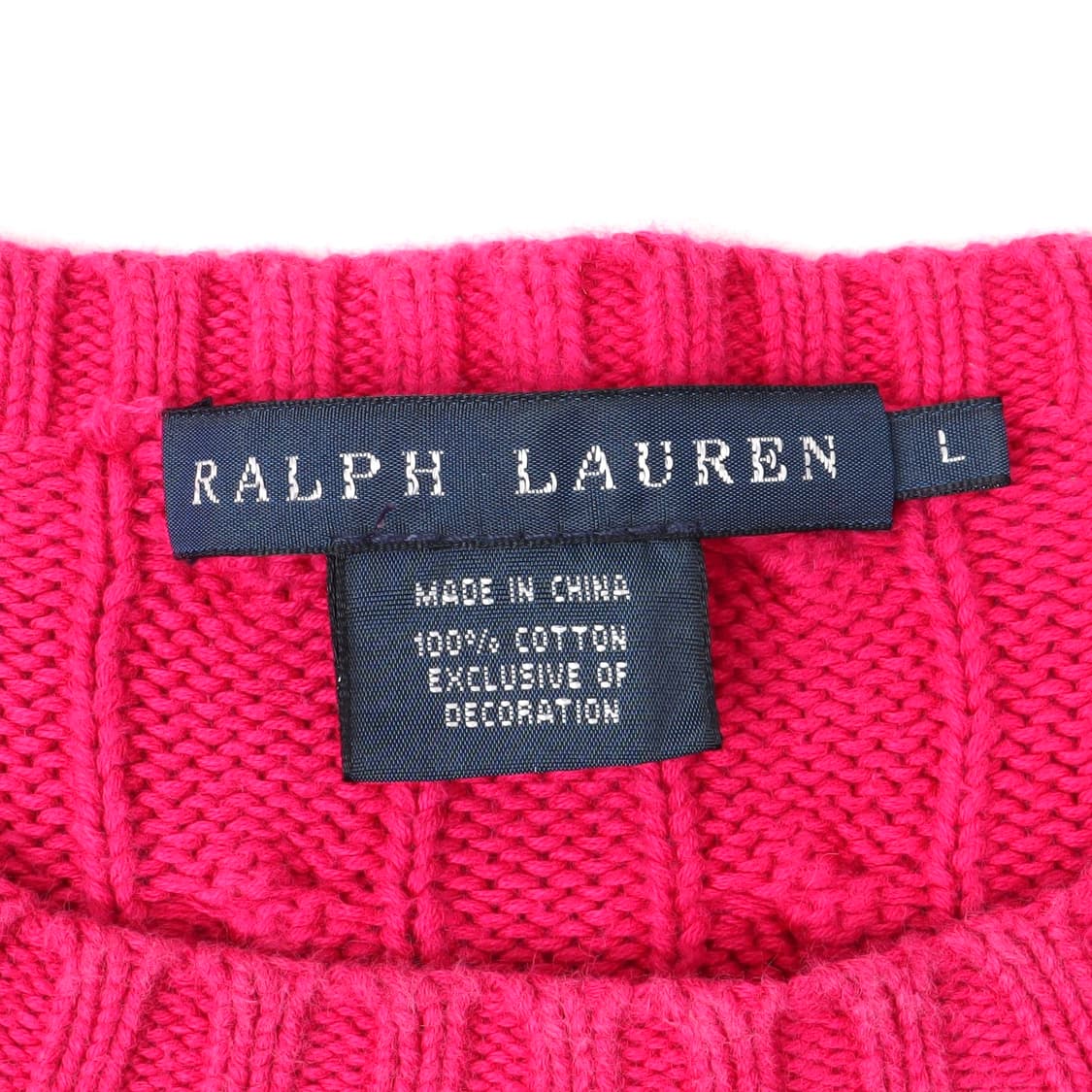 폴로 랄프로렌 핑크 케이블 니트 상품이미지8