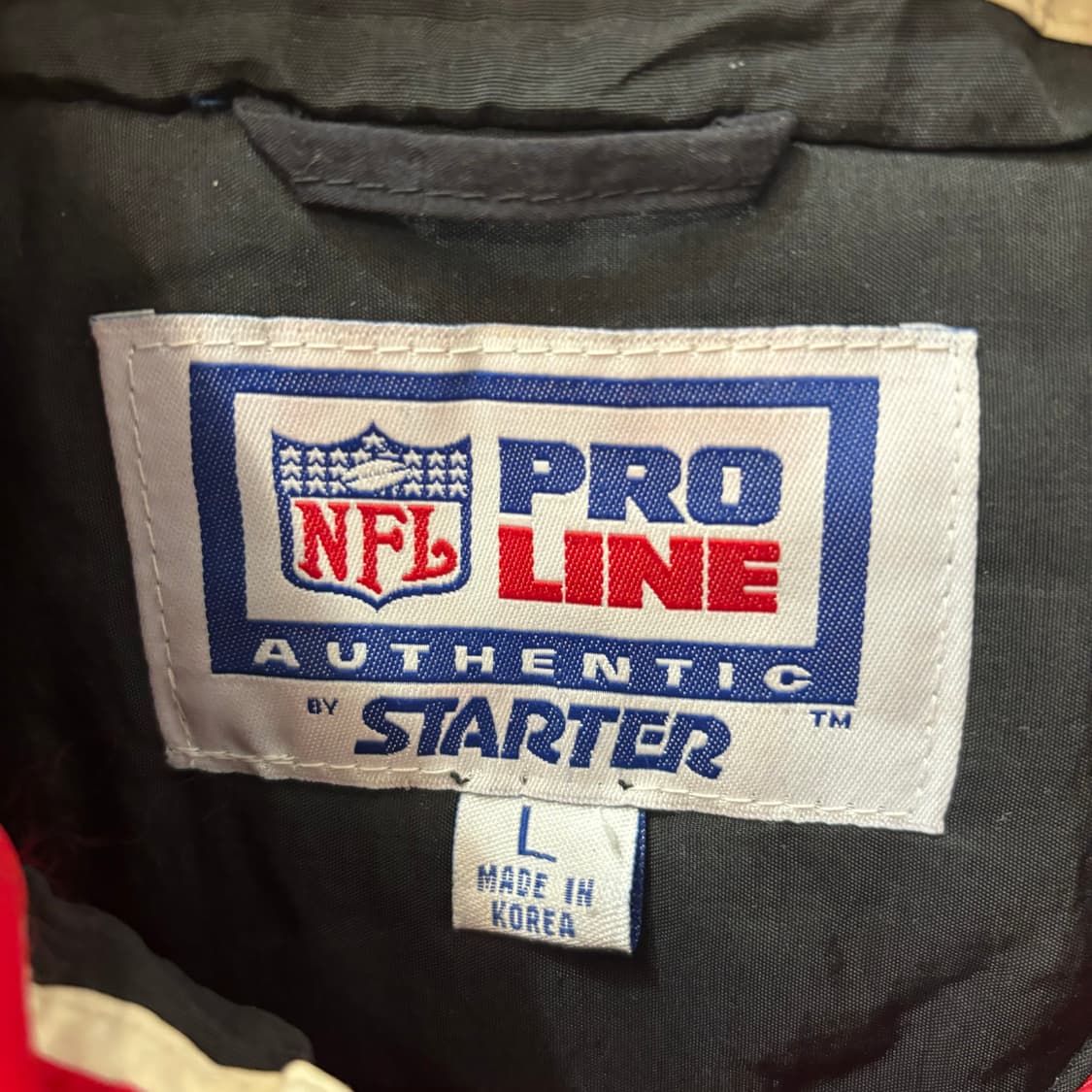 NFL X 스타터 90s 올드스쿨 애틀랜타 팰컨스 패딩 자켓 L 상품이미지7