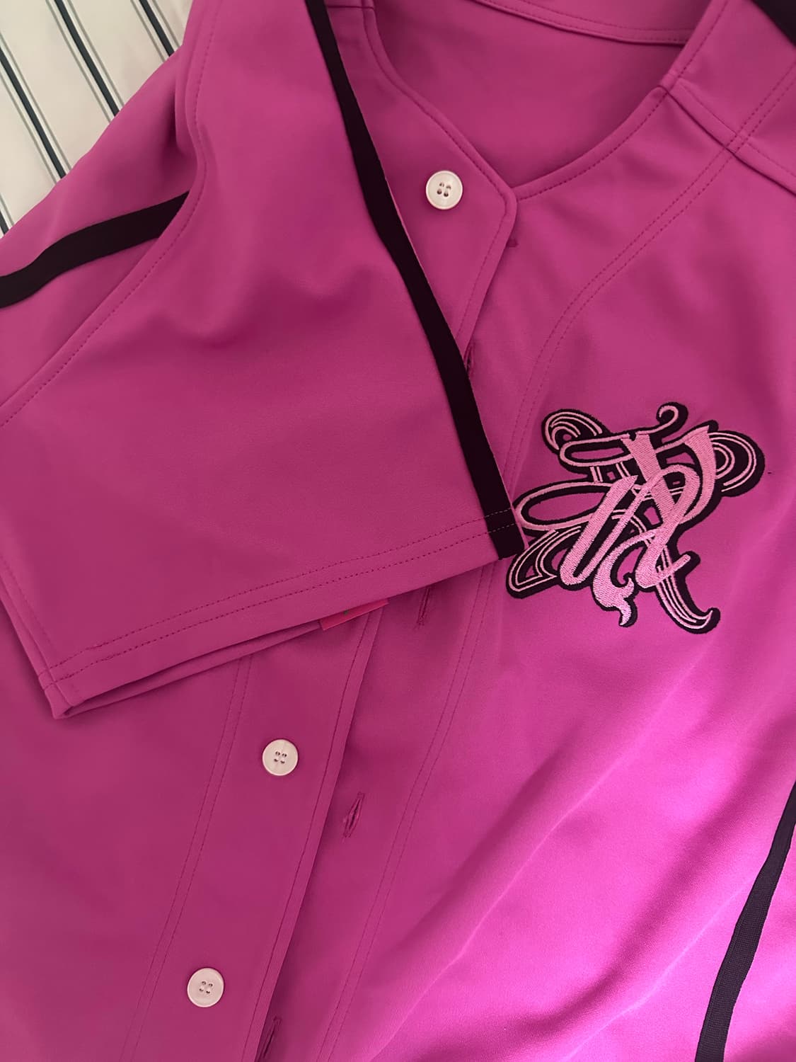 엔와이엑스엑스 nyx baseball jesey pink S  야구 져지 상품이미지3