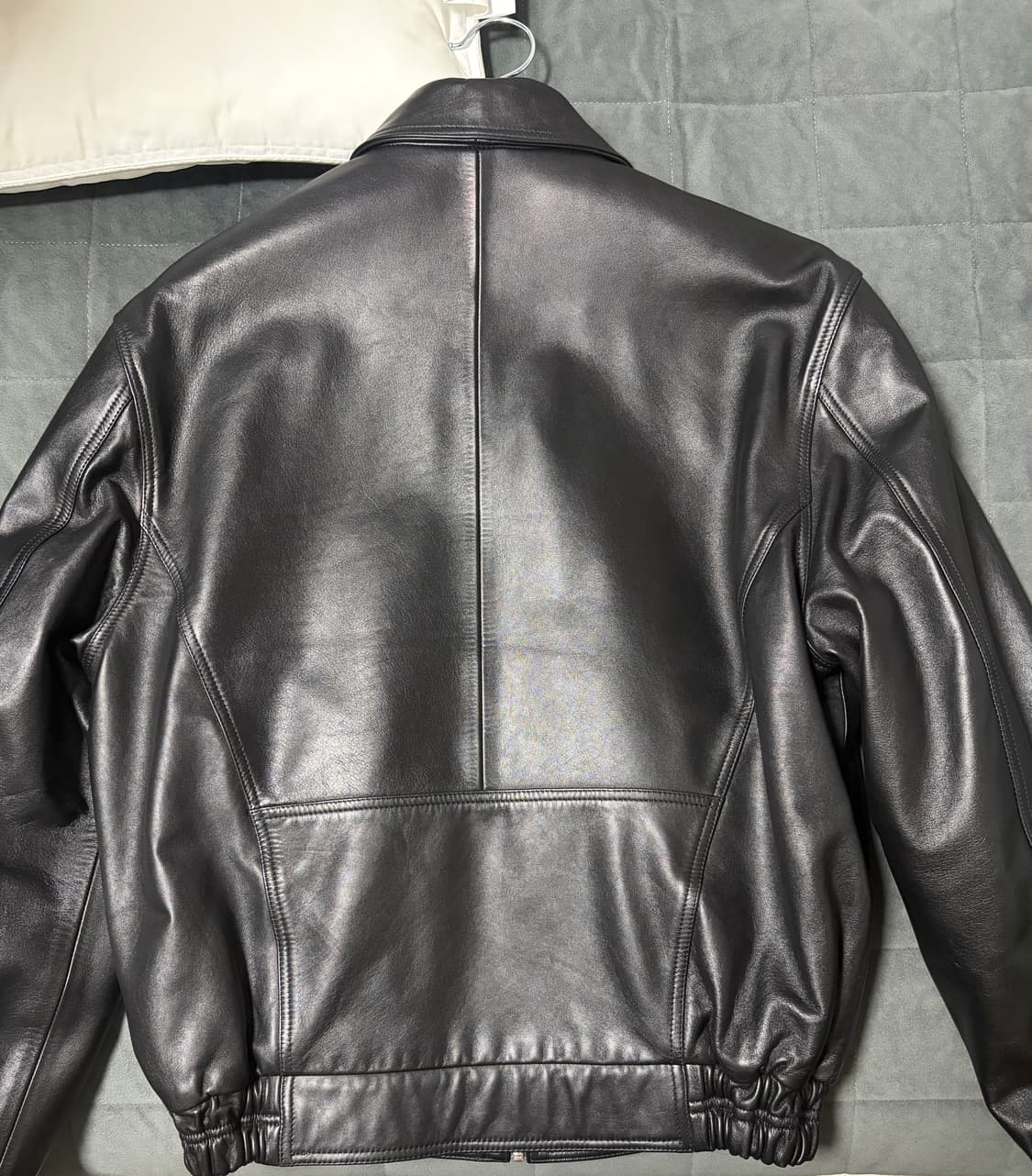 선플라워 90S 레더 봄버 자켓 50size 상품이미지5