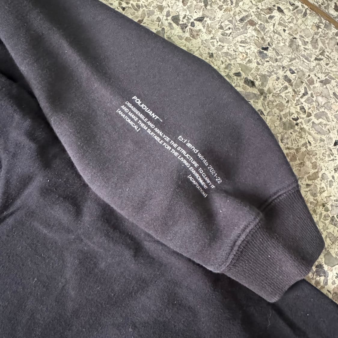 [M~XL] Poliquant 디테일 롱 슬리브 스웻셔츠 상품이미지6