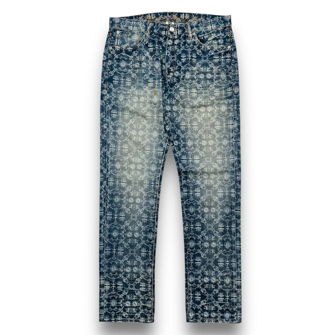 빌리어네어 보이즈 클럽 모노그램 로고 빈티지 워싱 데님 팬츠 상품이미지1