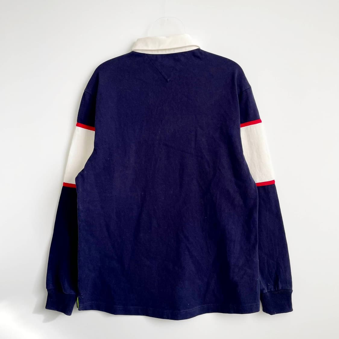 F1 90s 타미힐피거 진스 플래그 로고 폴로셔츠 L-XL사이즈 상품이미지3