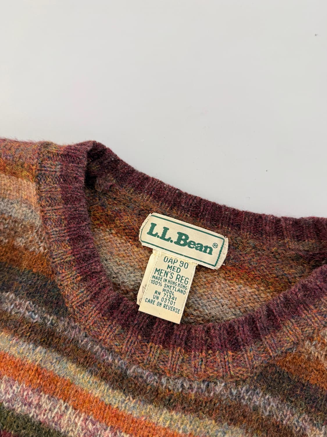 엘엘빈 90‘s 셰틀랜드 울 스트라이프 니트 상품이미지5