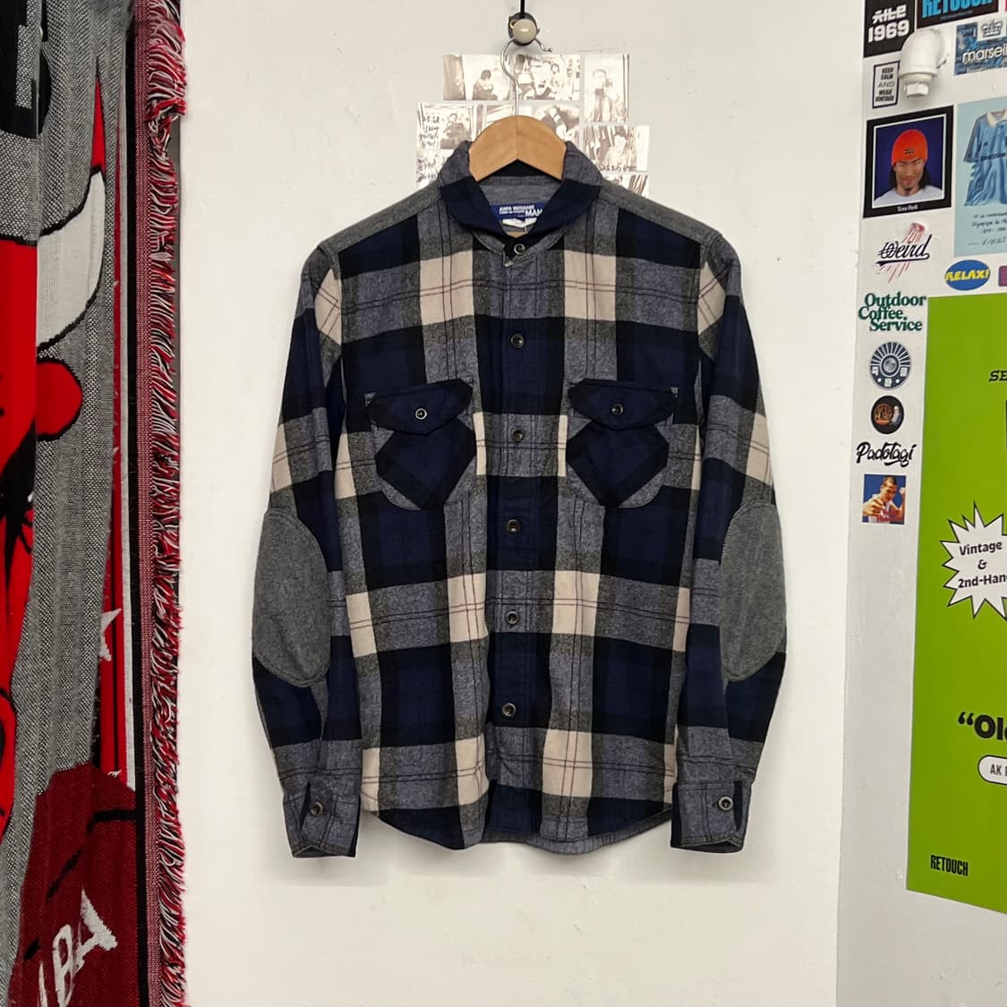 꼼데가르송 플란넬 플레이드 셔츠 상품이미지1