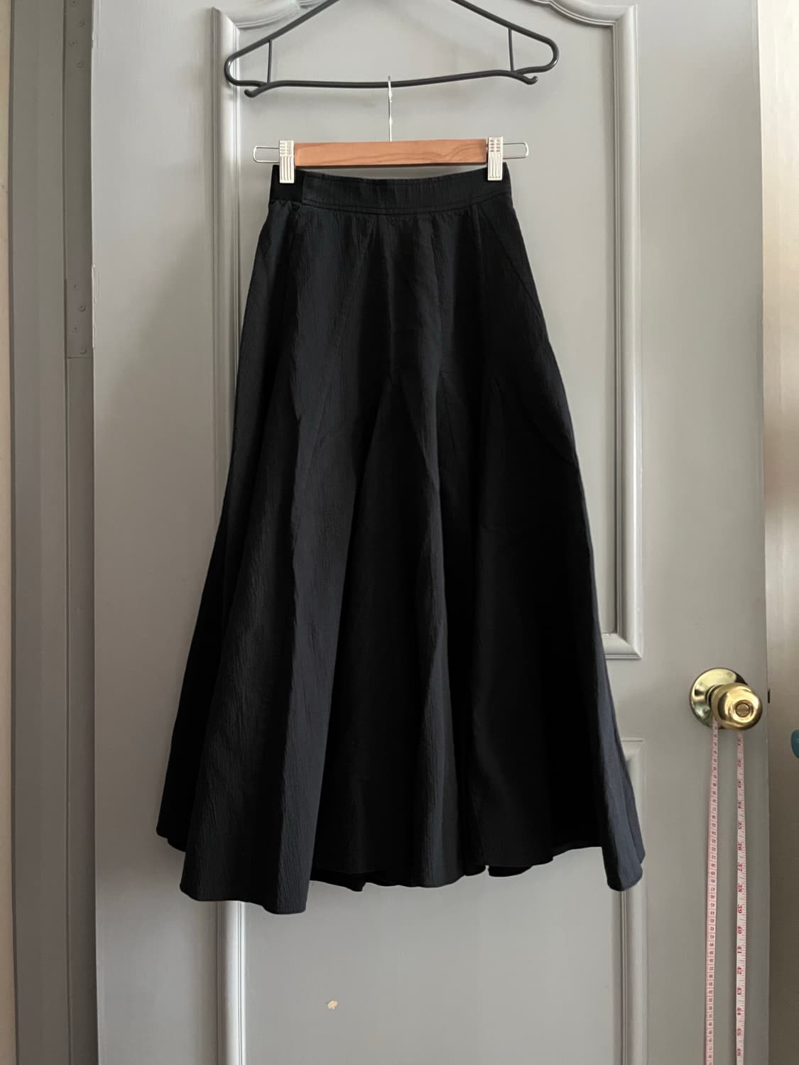 타임 백 밴딩 풀 스커트 블랙 호칭61-90사이즈 상품이미지4