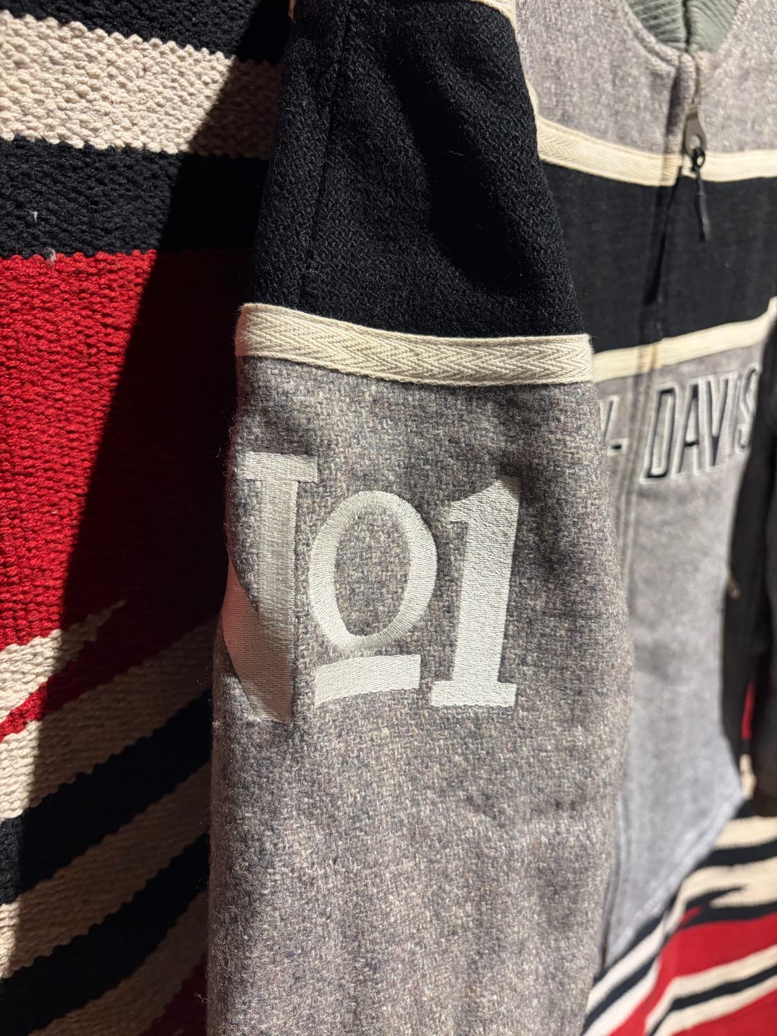 Harley davidson wool bomber jacket 상품이미지6