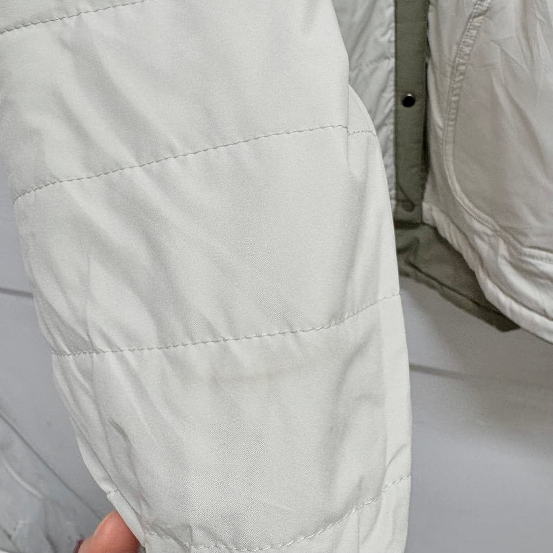 리버서블 카키 노카라 숏 경량 자켓 (JPN) 상품이미지9