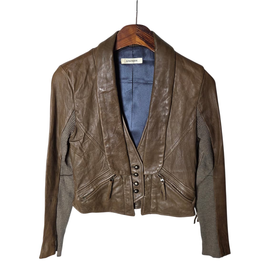 [JPN] 빈티지 숄카라 레더 자켓 상품이미지1