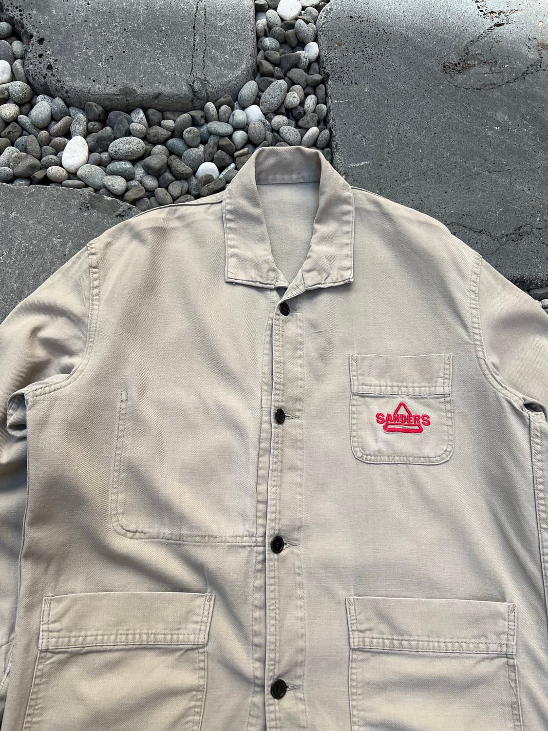 OLD VINTAGE FRENCH BEIGE WORK 빈티지프렌치워크자켓 상품이미지3