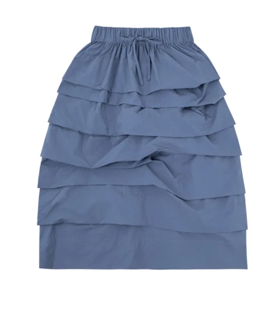 NOCONTENT Nylon Pintuck Mid Skirt(brown) 상품이미지8