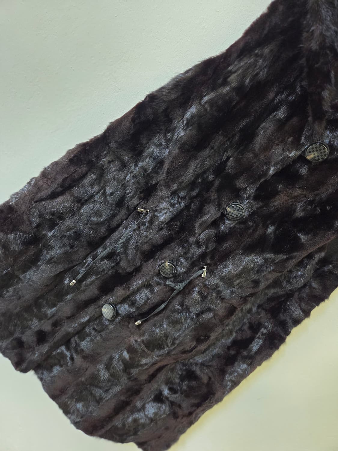 밍크 양면 조끼 후드 상품이미지2