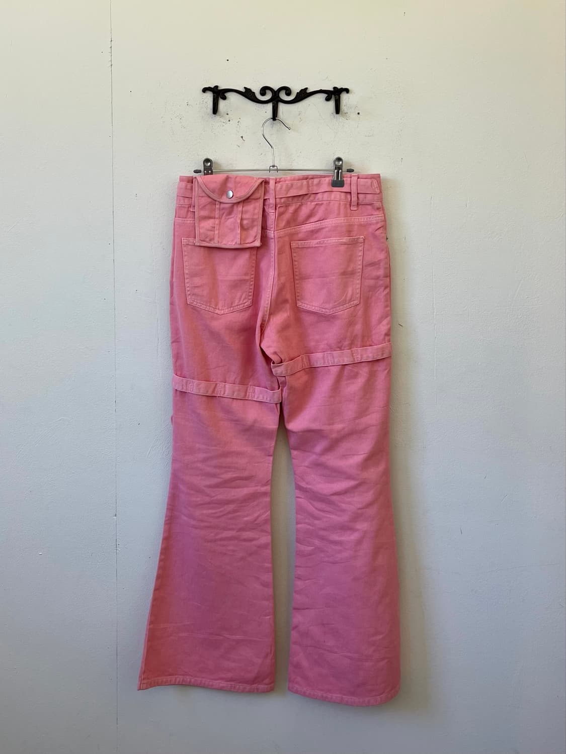 Japan vtg 핑크 카고 데님 팬츠 상품이미지2