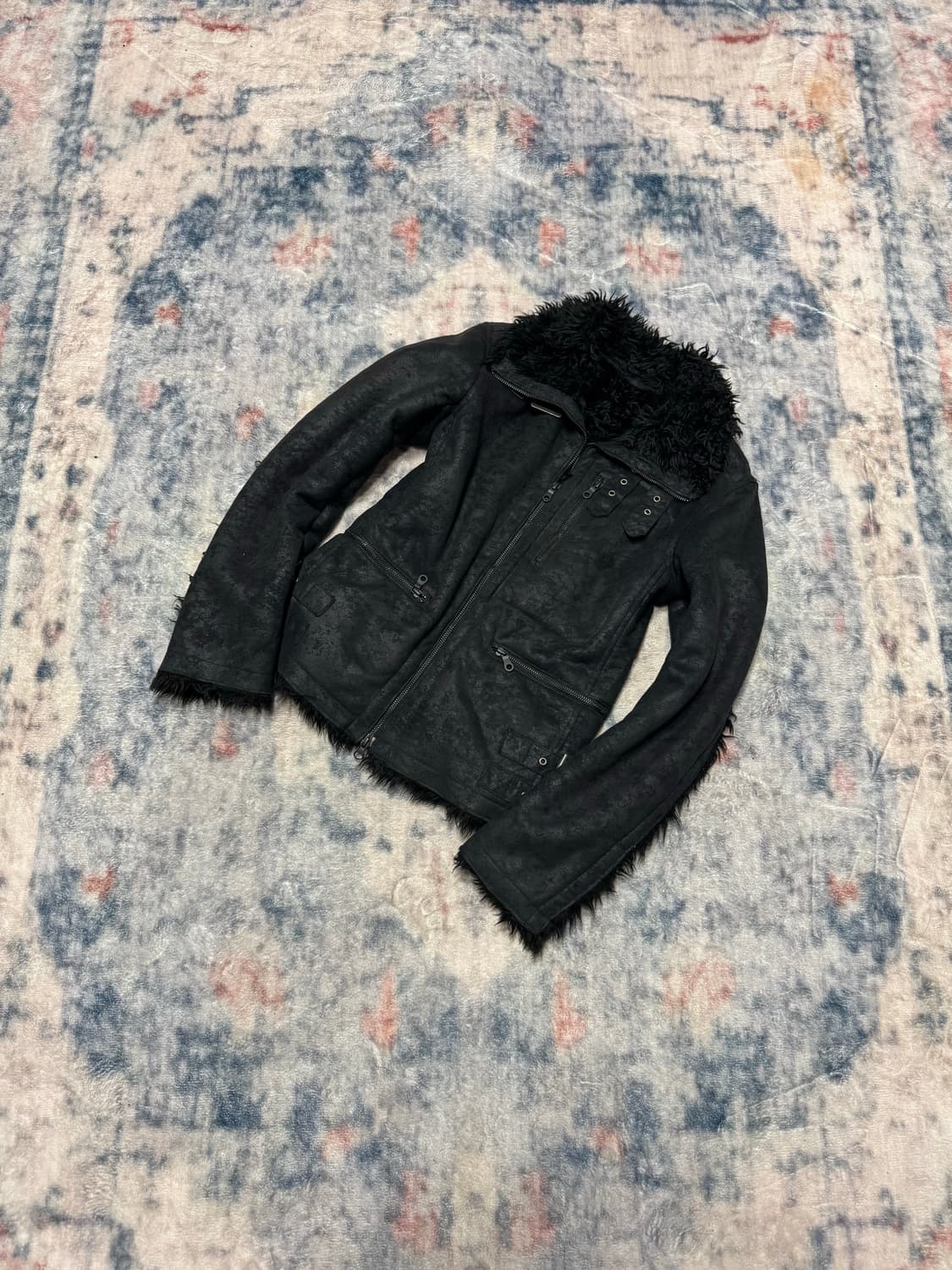 Unknown vkei trimming fur jacket 상품이미지1