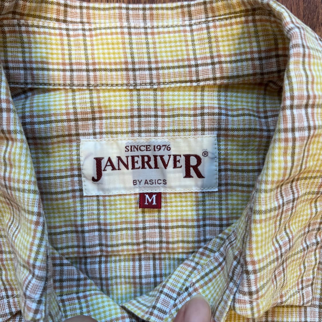[M]JANERIVER 빈티지 긴팔 체크 셔츠 상품이미지3