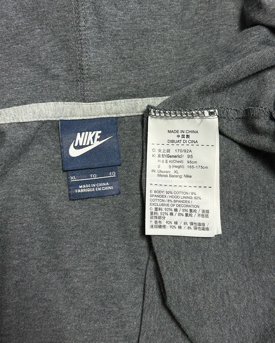 나이키 후드집업 그레이 상품이미지3