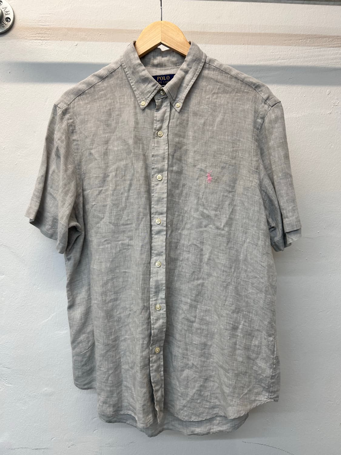 폴로 랄프로렌 클래식핏 린넨 반팔 셔츠 상품이미지1