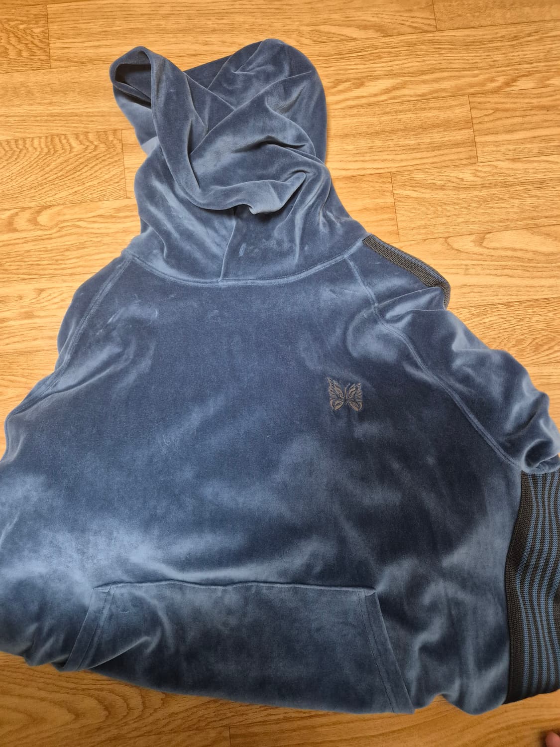 니들스 벨루어 후드 스모크 블루 L 상품이미지2