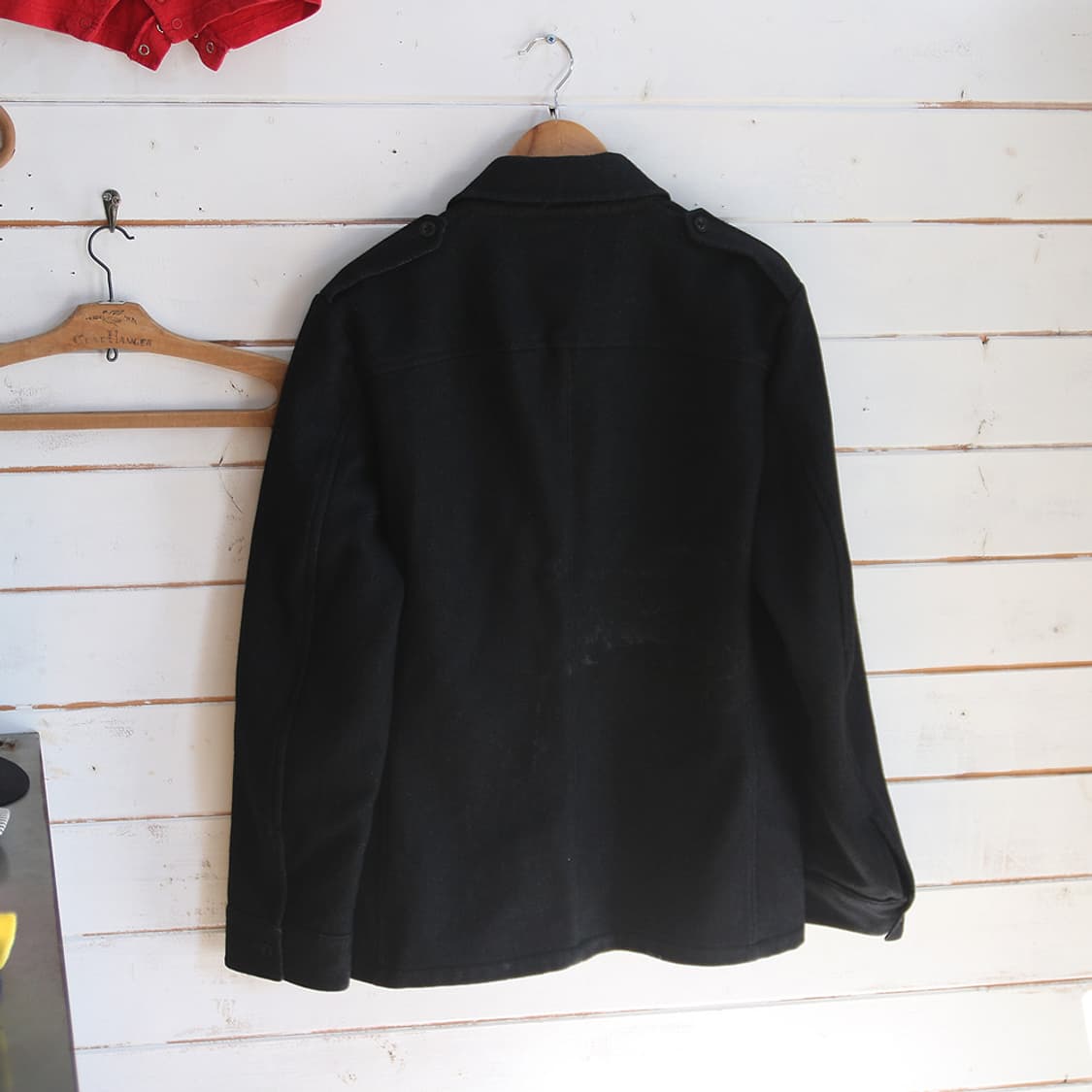 (착용컷) HILFIGER 모직 밀리터리 셔츠 (남성용 103) 상품이미지2