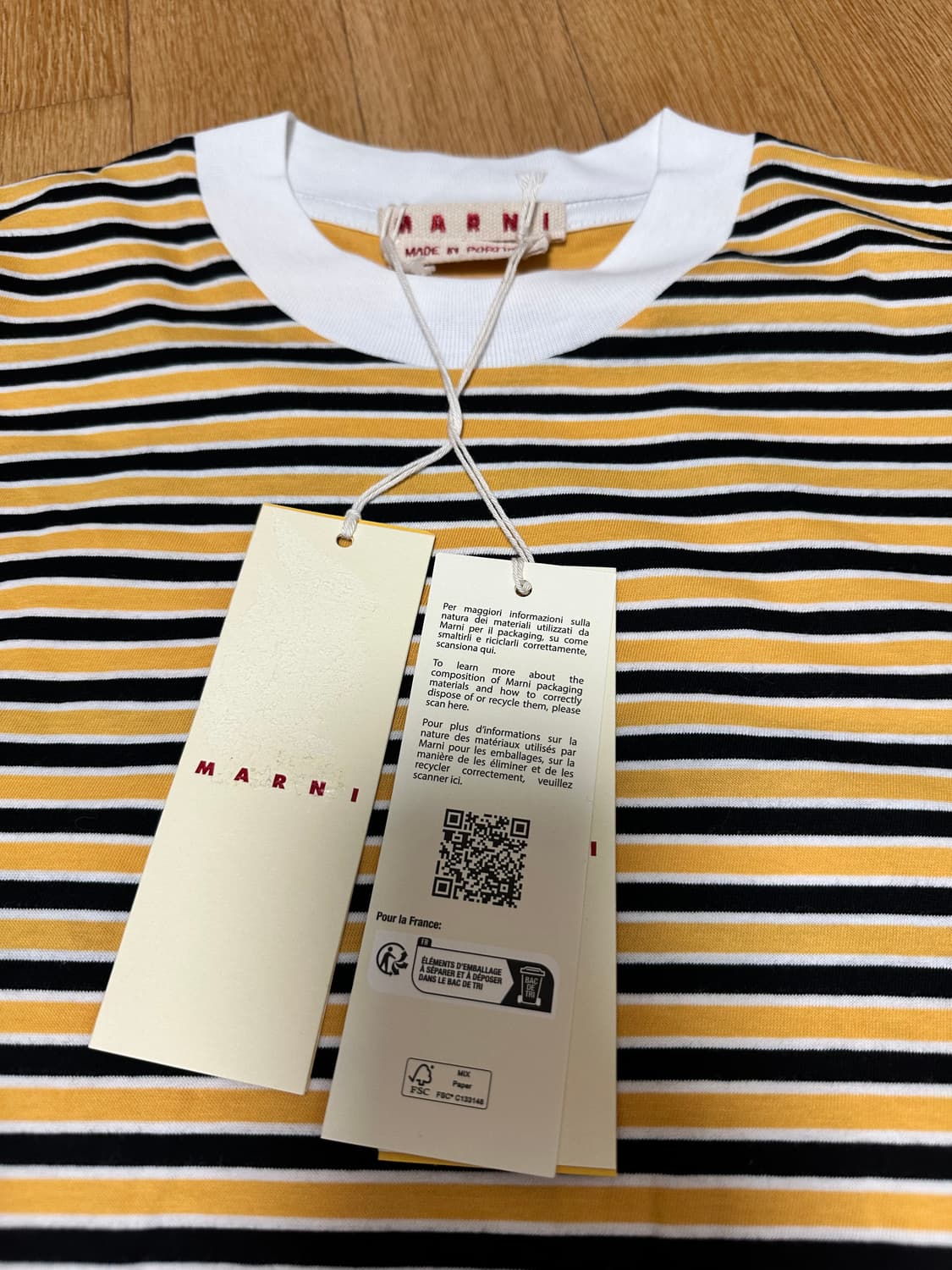 마르니 스트라이프 반팔 티 상품이미지3