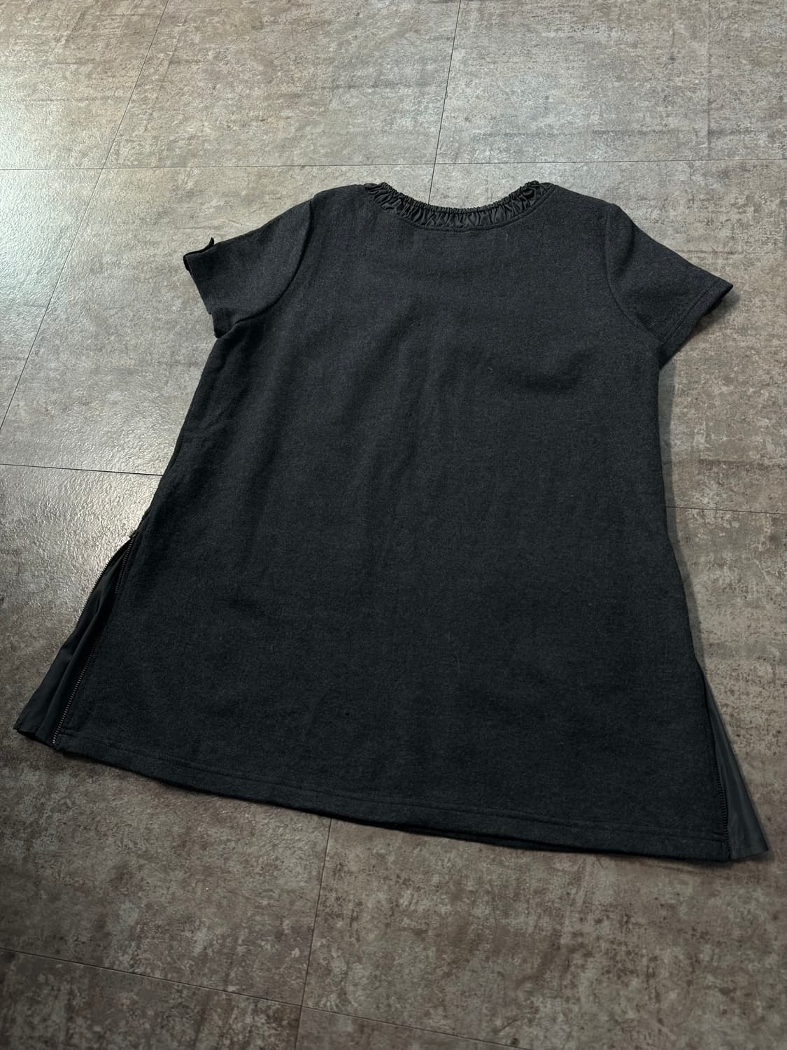 울 사이드 지퍼 포켓 디테일 탑 상품이미지8