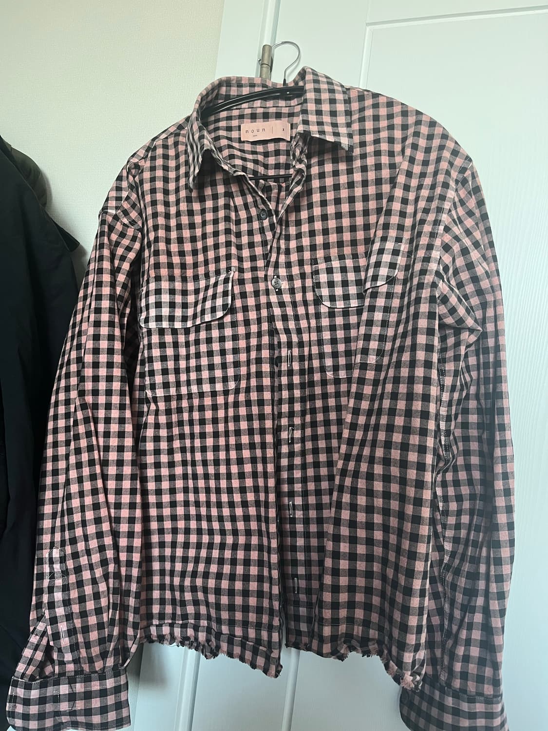 노운 타탄 체크셔츠 핑크  상품이미지2