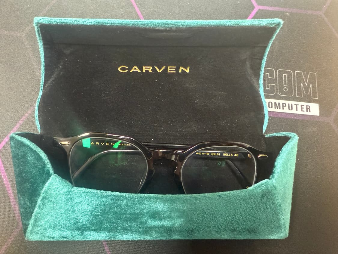 CARVEN 카르벤 빈티지 HOLLA 48 COL.01 뿔테 안경 상품이미지2